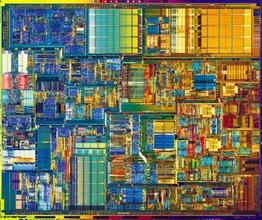 image of an Intel Pentium 4 CPU close-up