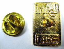 intel 486 chip lapel pin